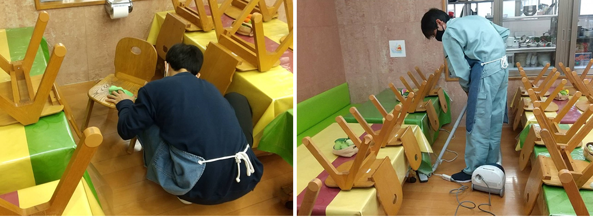 保育園等の清掃